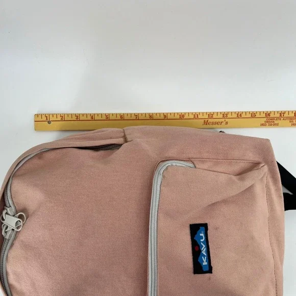 Kavu Gorbea Backpack Pink Cotton Canvas Padded Straps Outdoor Unisex OS - Picture 9 of 9